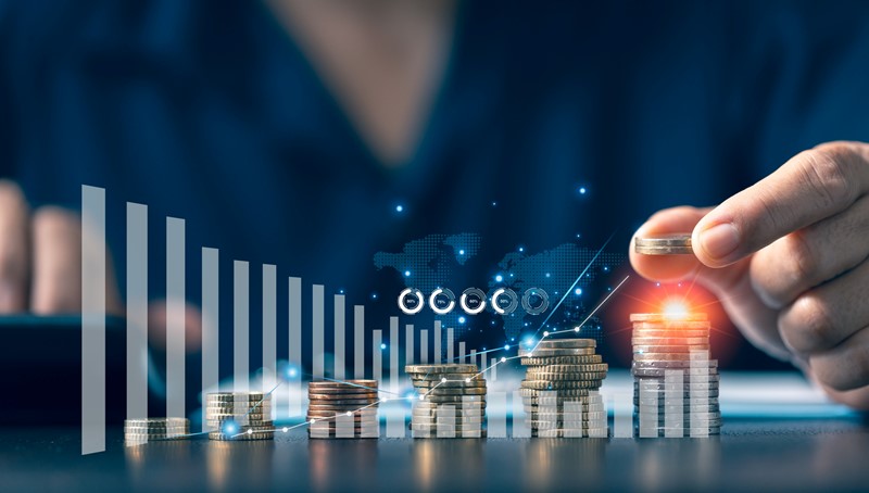 How a business grows financially by retaining profits